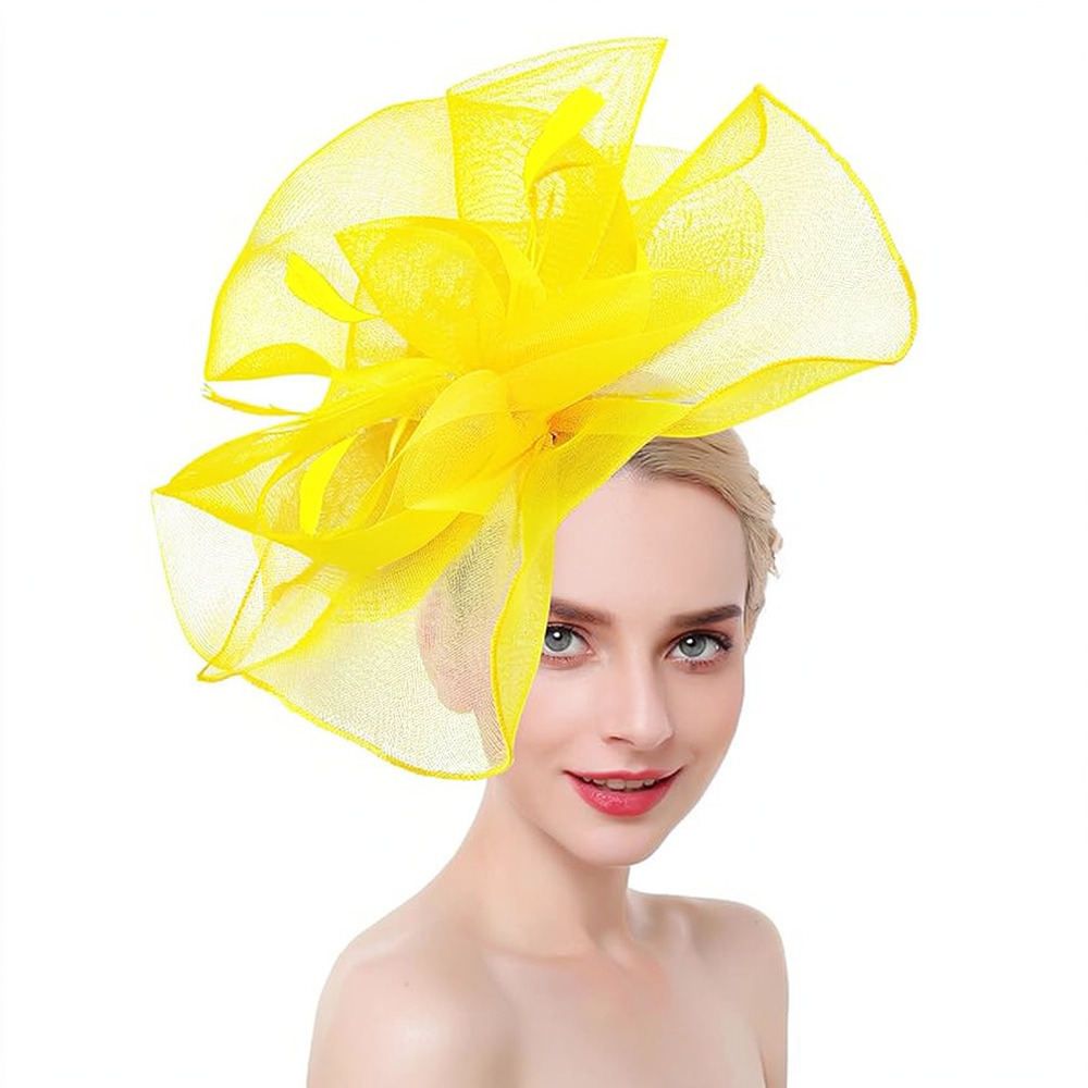 Retro Mesh Feather Fascinator  - огляд і ціна Women'S Fashion Kentucky Derby