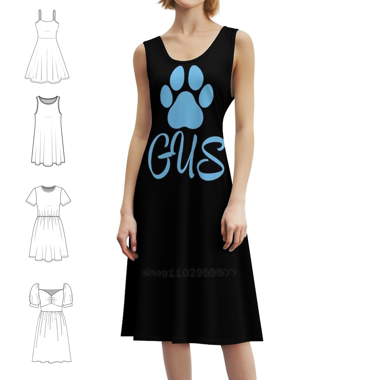 Blue Dog Name Gus Boho Chic Dr - огляд і ціна Women Fashion Dress Names