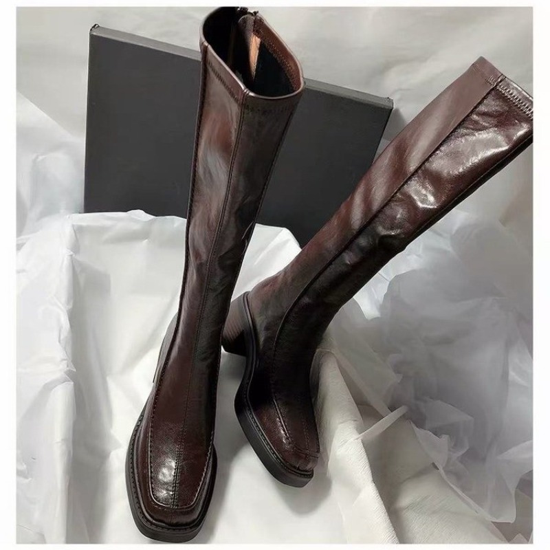 Round-toe Thick-soled Long Boo - огляд і ціна Women'S Fashion Knee High Boots