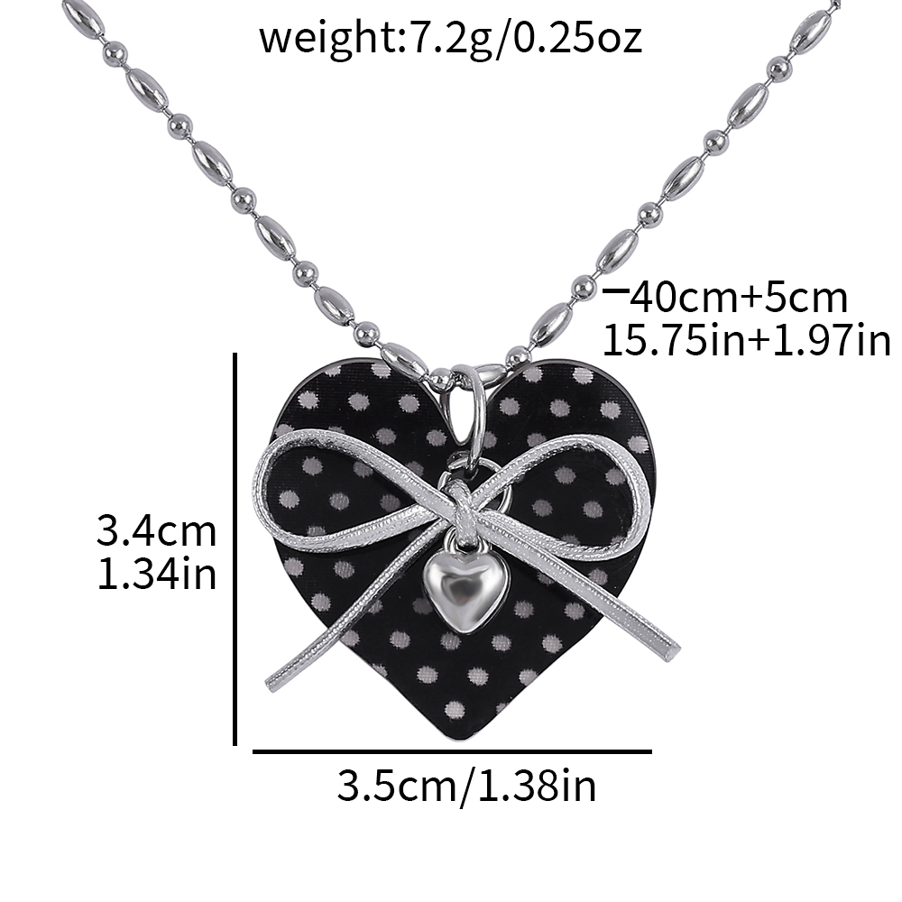 Korean Black Polka Dot Heart P - огляд і ціна Women'S Fashion Korea