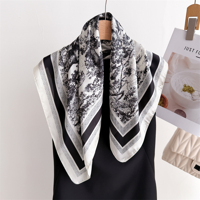 Luxury Jungle Printed Scarves  - огляд і ціна Women Fashion Necktie