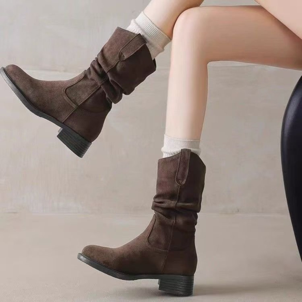Retro Maillard Style Faux Sued - огляд і ціна Women'S Fashion Korea