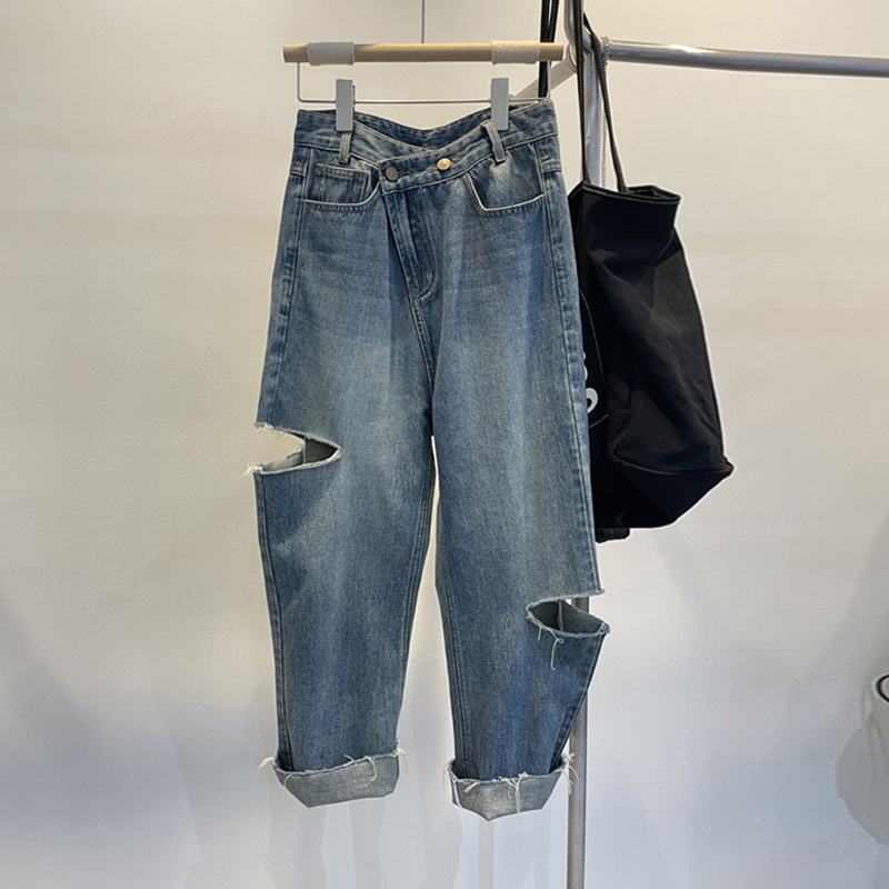 Summer Women Ripped Jeans High - огляд і ціна Women'S Fashion Korea