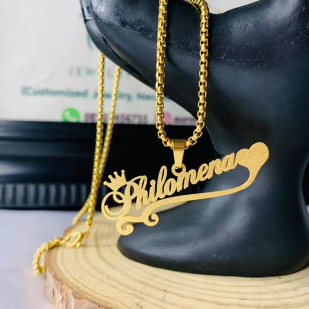 Custom Frosted Name Necklace f - огляд і ціна Women Fashion Names