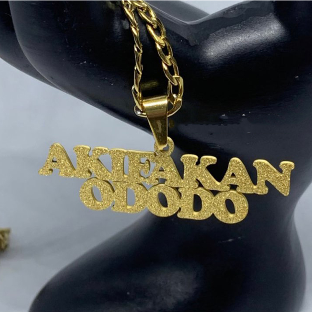 Custom Frosted Name Necklace f - огляд і ціна Women Fashion Names
