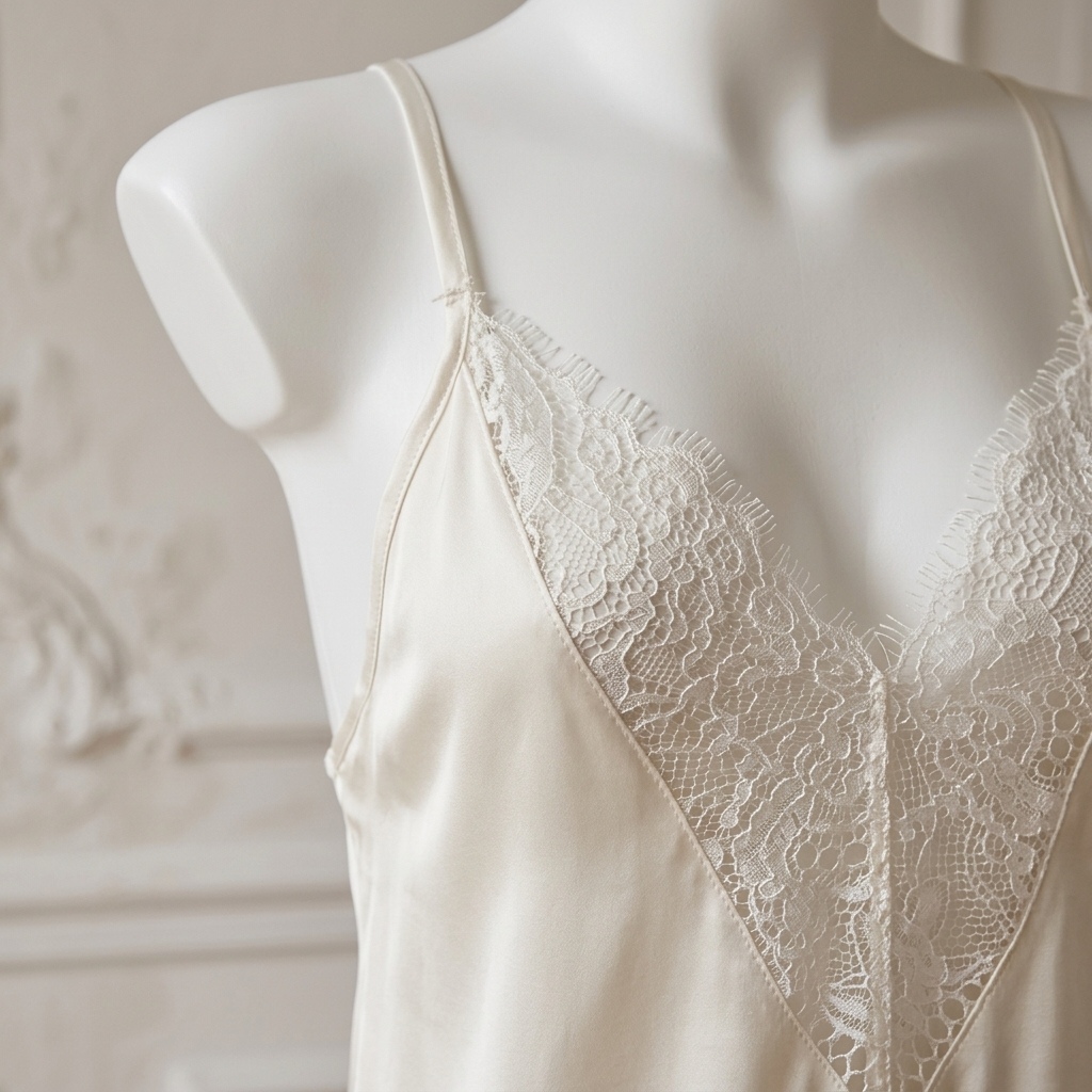 Women's Pajama Set, Silky Sati - огляд і ціна Lace Trim Cami