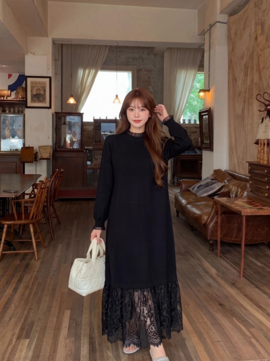 plus Size Lace Hem Knitted Dre - огляд і ціна Women Fashion Over The Years